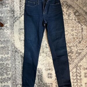 Madewell Dark Blue Mid-Rise Skinny Jeans